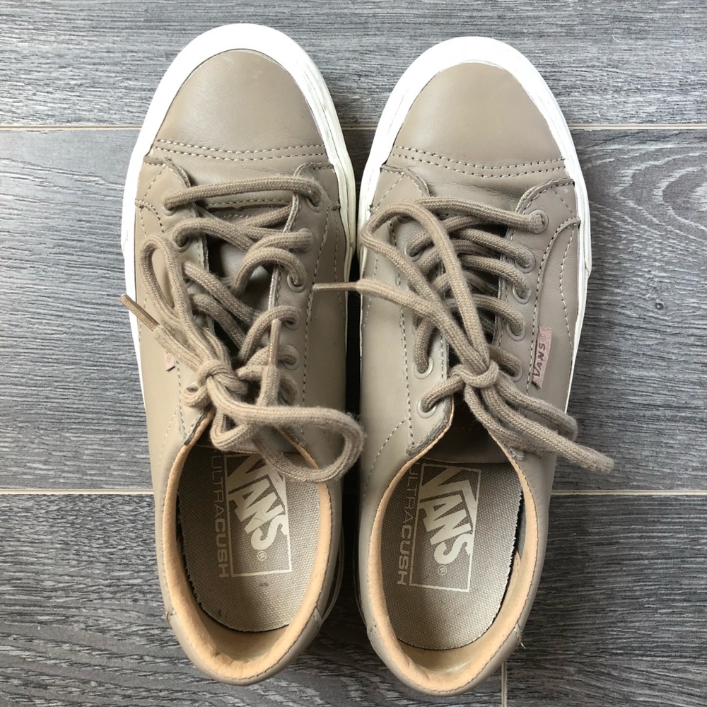 Women’s Leather Vans Sneakers